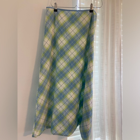 2004 Tommy Hilfiger Plaid Skirt 100% Cotton Women’s Midi - Picture 6 of 9